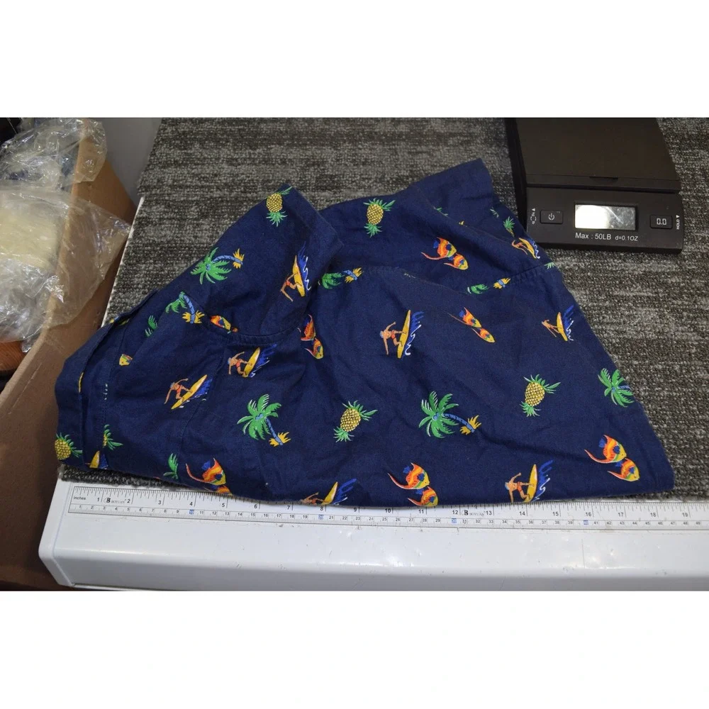 NEW Ralph Lauren Polo Hawaiian Tropical Surfer Pineapple Button Up Shirt BOYS 5T